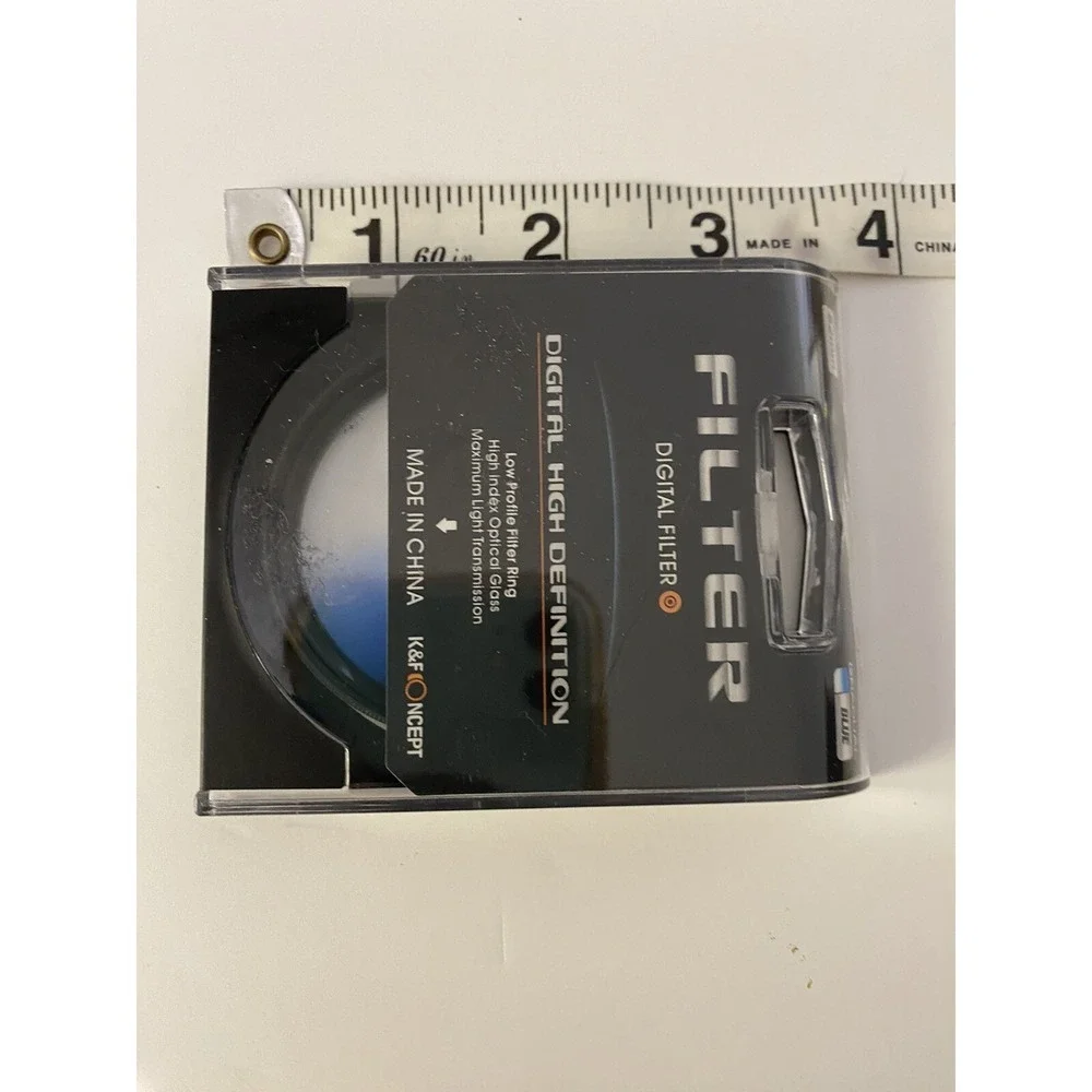 K&F Concept Digital High Definition Camera‎ Lens Filter Kit Blue Orange Lot of 2
